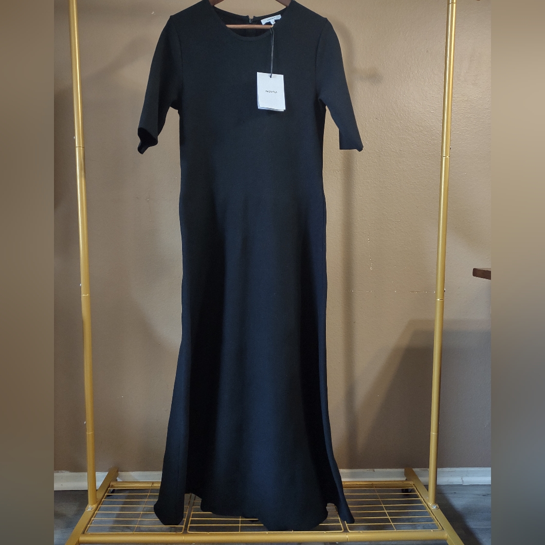 Casasola Classic Black A-Line Knit Dress Nwt — image 3 of 8